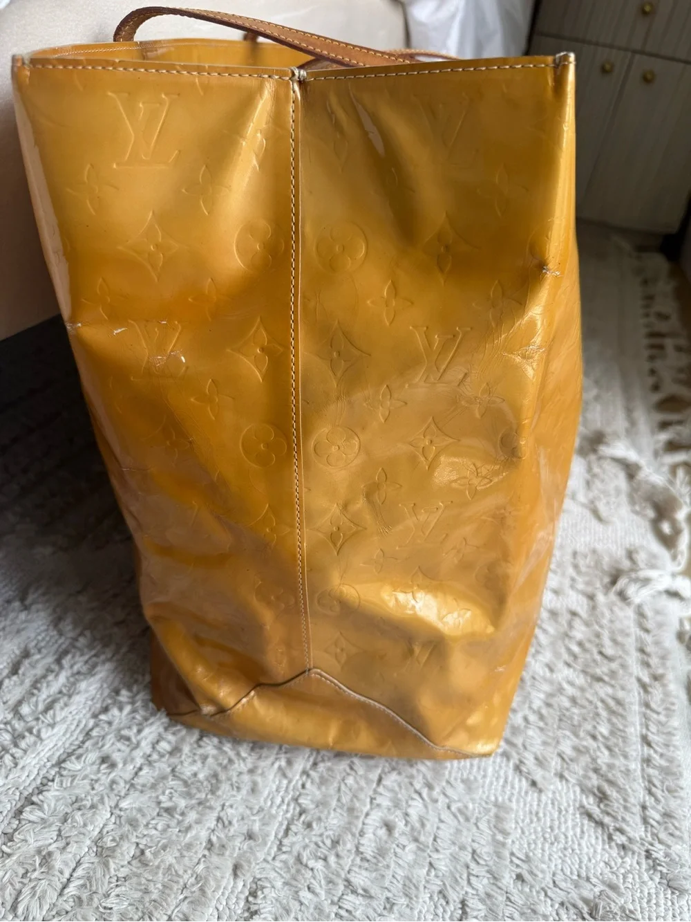 Louis Vuitton Large Houston Vernis Monogram Tote